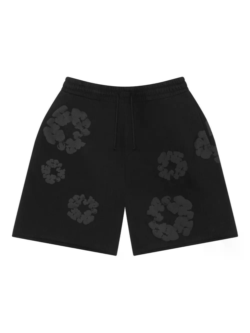 Short denim tears