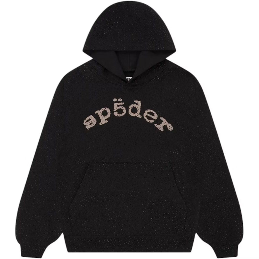 Hoodie sp5der with diamonds